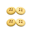 Botão Marrom Claro 15mm 4 Furos - 1000 Peças