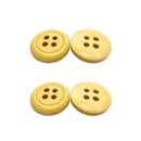 Botão Marrom Claro 13mm 4 Furos - 100 peças