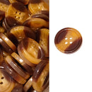 Botão Costura 34mm 4 Furos Tartaruga 50 Unidades